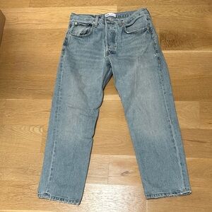 Zara mid rise light  Blue Straight Jeans